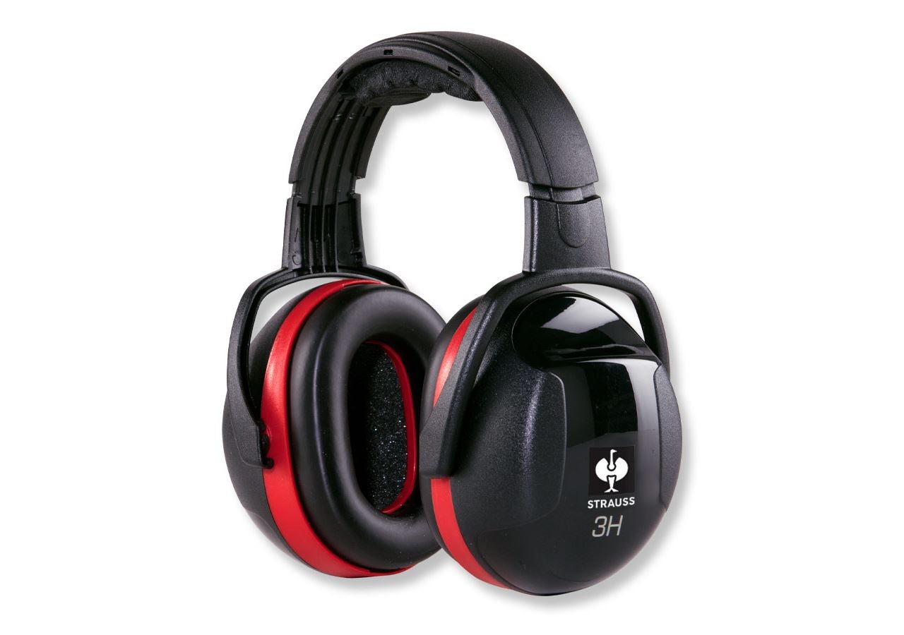 Casques anti bruits: e.s. Protège-oreilles 3H + rouge