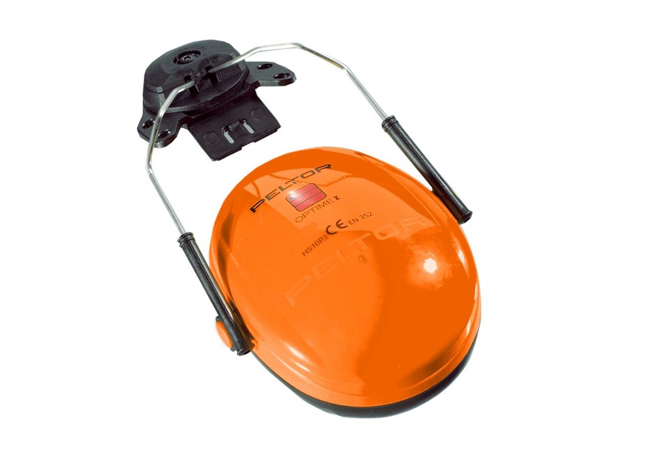 Kopfschutz Zubehör: 3M Peltor Gehörschützer z.Helmbefestigung Optime I + orange