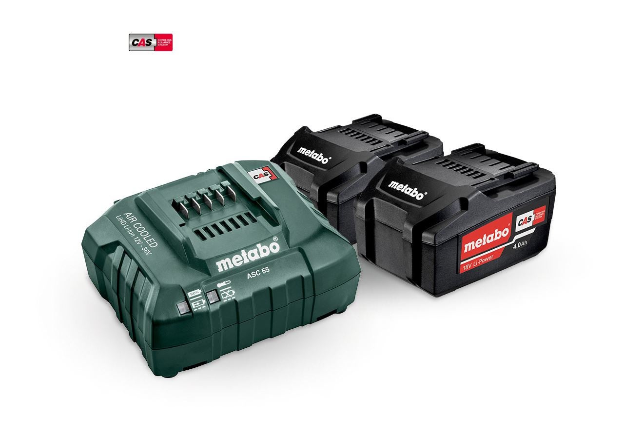 Electrical tools: Metabo batt. pack 2x 4.0 Li-Ion batteries +charger