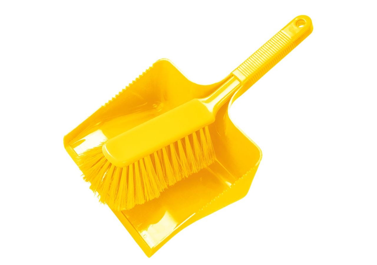 Brooms | Brushes | Scrubbers: Pan and Brush Set + yellow