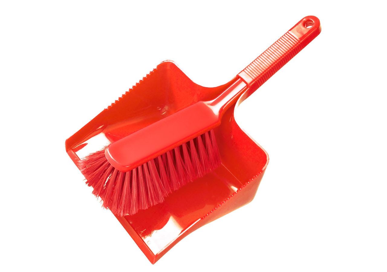 Brooms | Brushes | Scrubbers: Pan and Brush Set + red