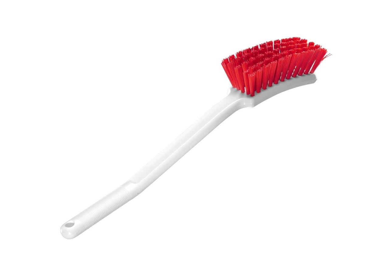 Brooms | Brushes | Scrubbers: Long-handled hand brush + red