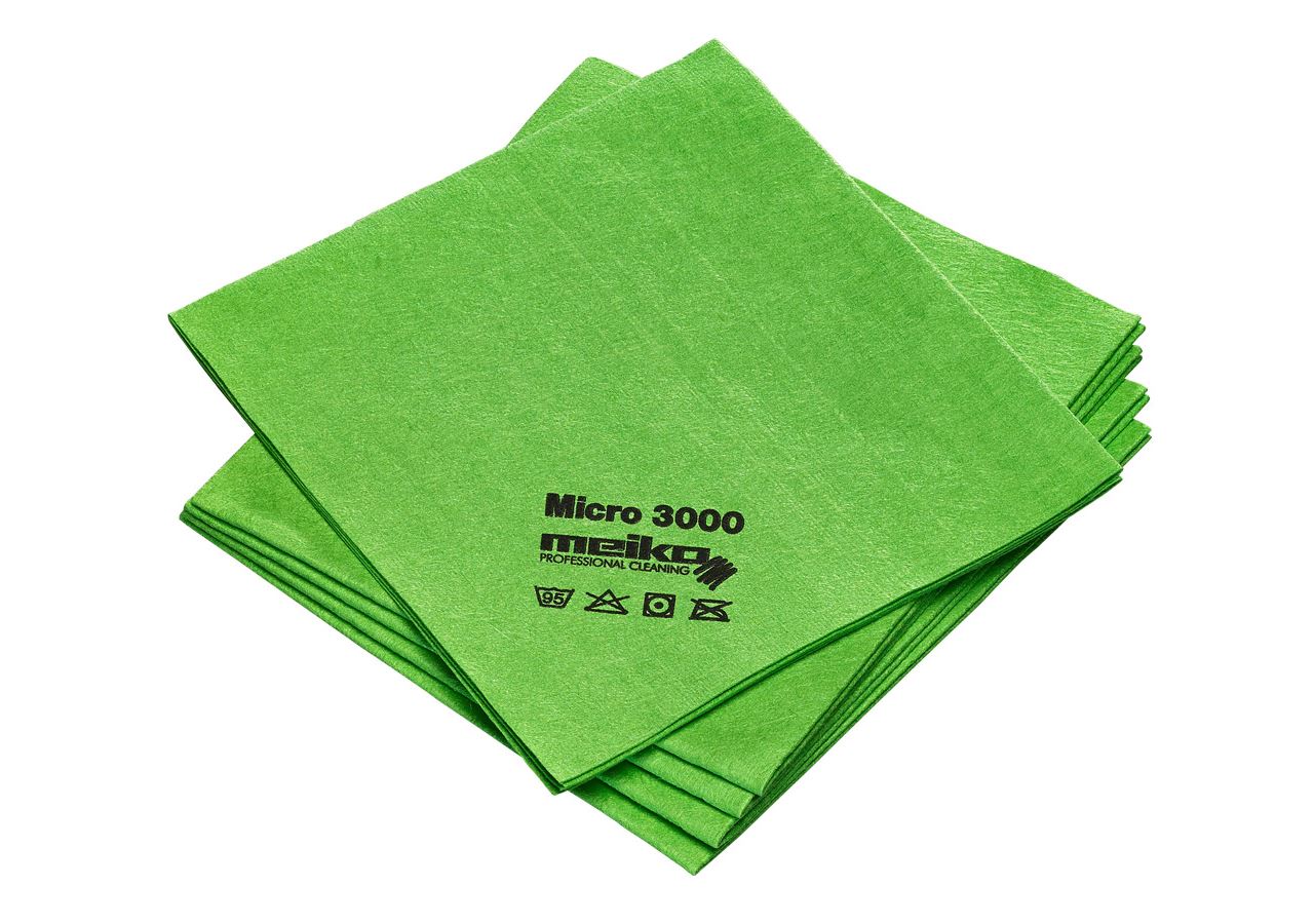 Cloths: Microfibre cloths MICRO 3000 + green
