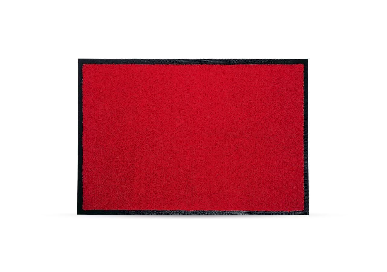 Tapis de sol: Tapis confort avec bord en caoutchouc + rouge