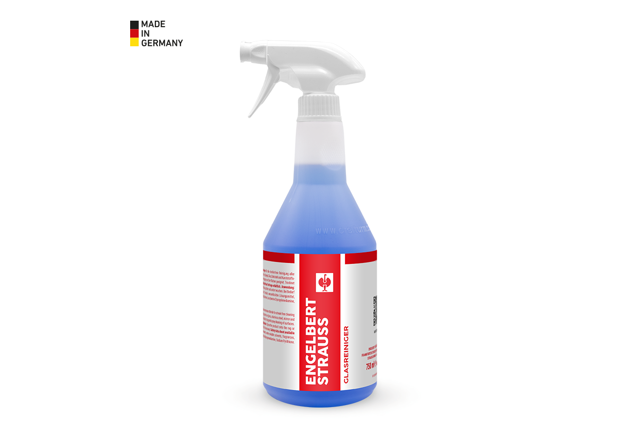 Cleaning agents: Glass cleaner, 750 ml