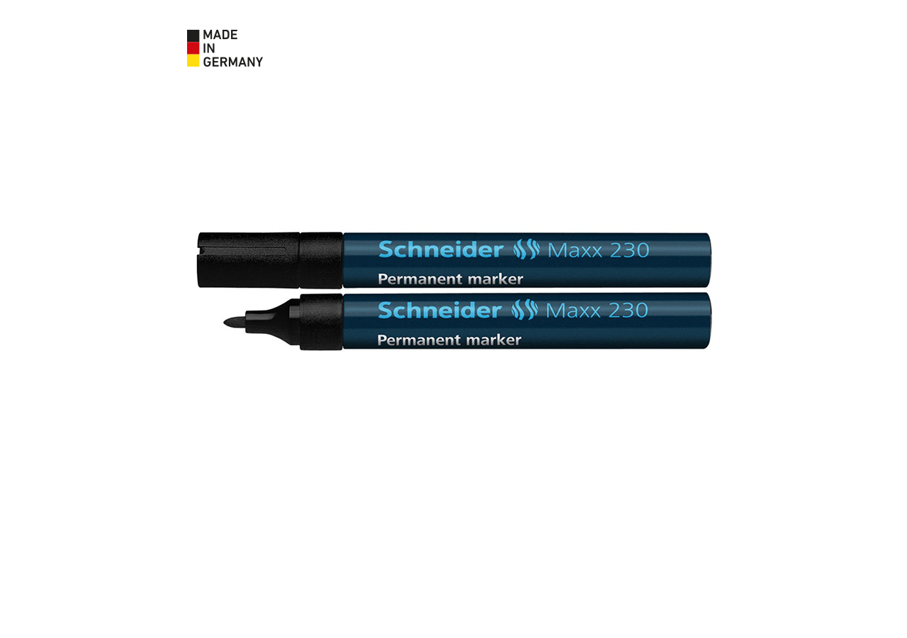 Writing | Correcting: Schneider Permanent Markers 230 + black