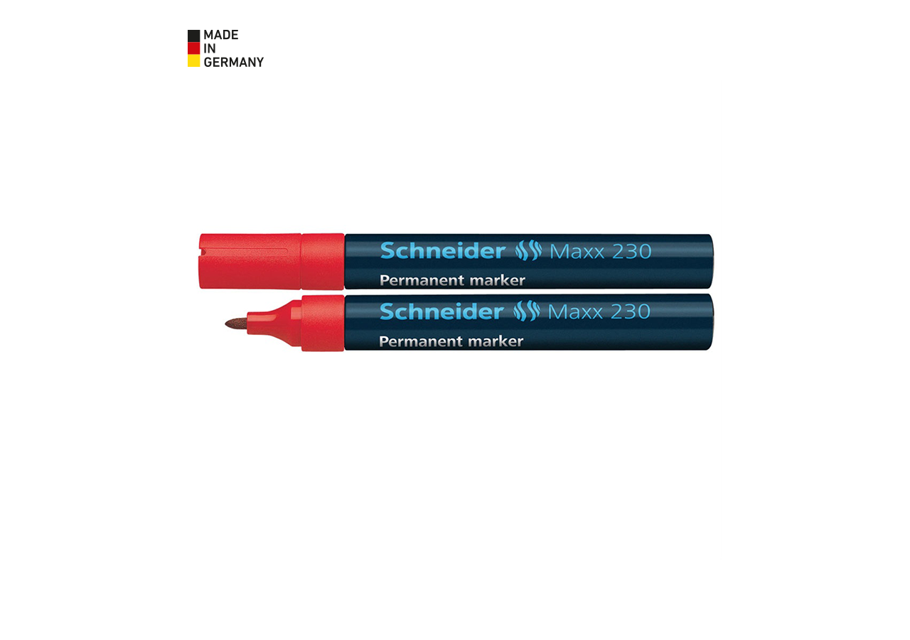 Writing | Correcting: Schneider Permanent Markers 230 + red