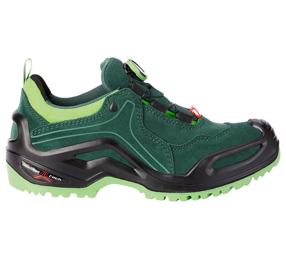 O2: e.s. O2 Work shoes Apate low + green/seagreen