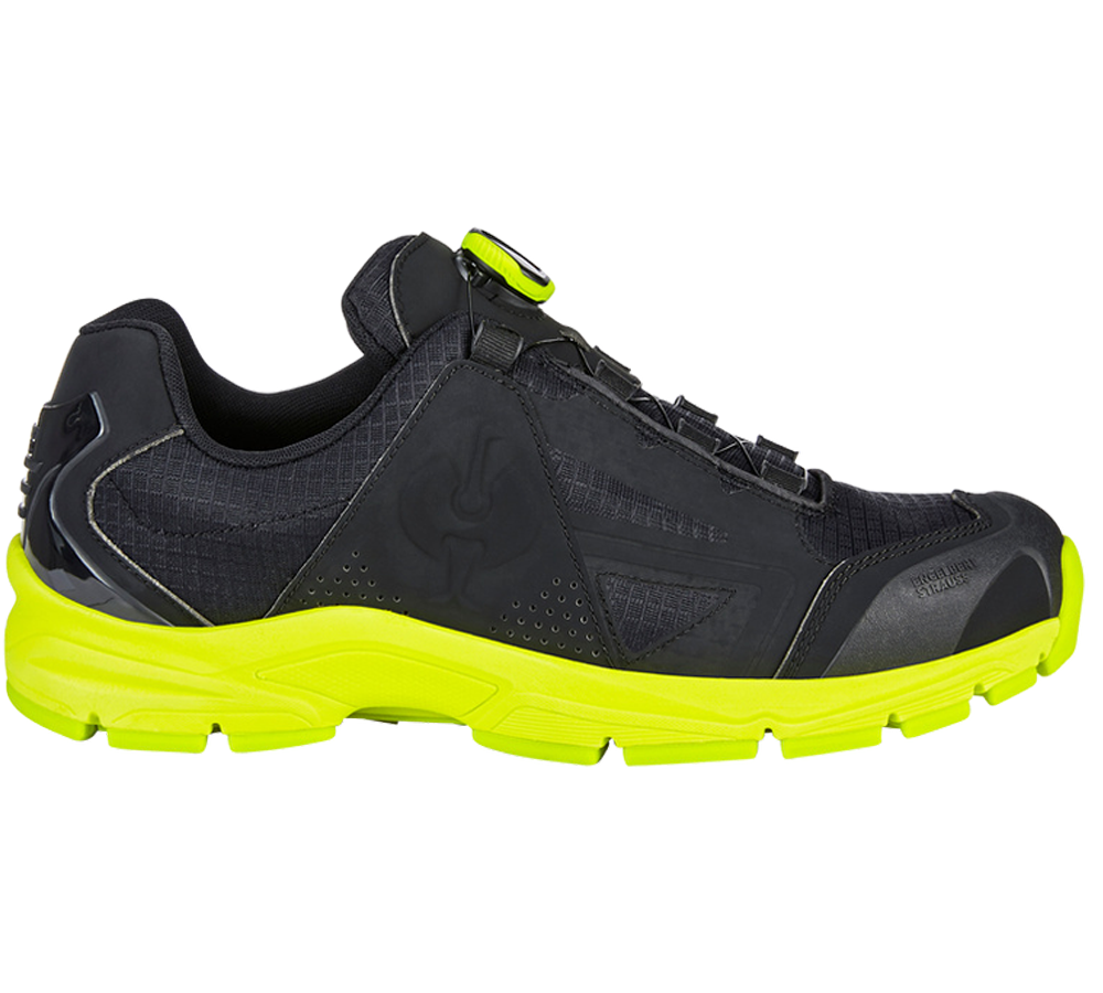 O1: O1 Work shoes e.s. Corvids II low + black/high-vis yellow
