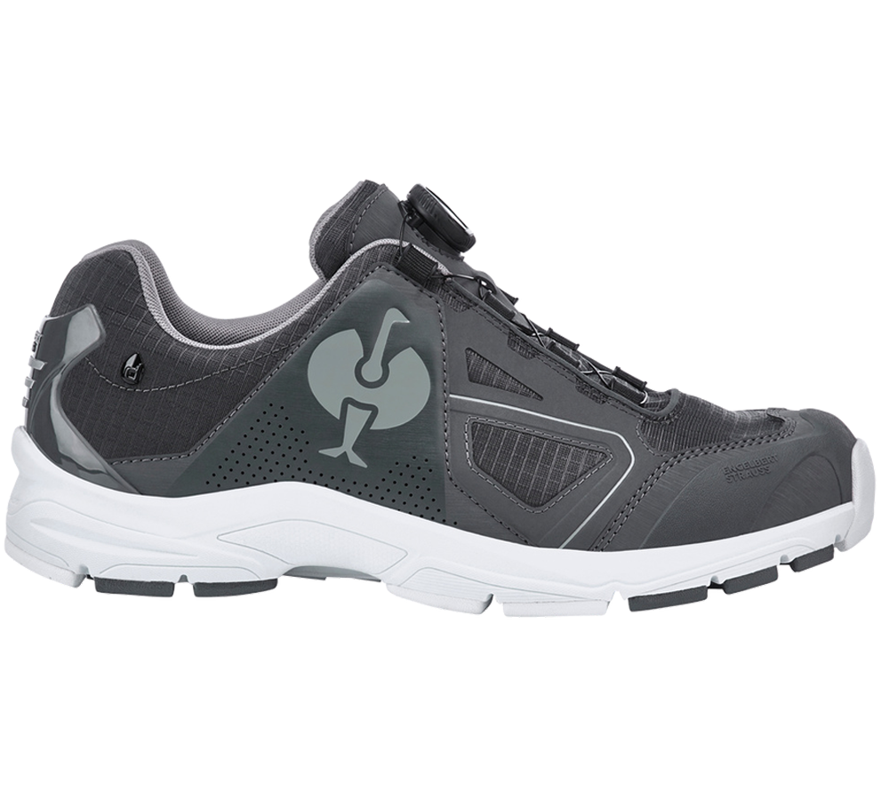 Chaussures: O2 Chaussures de travail e.s. Minkar II + gris carbone/blanc