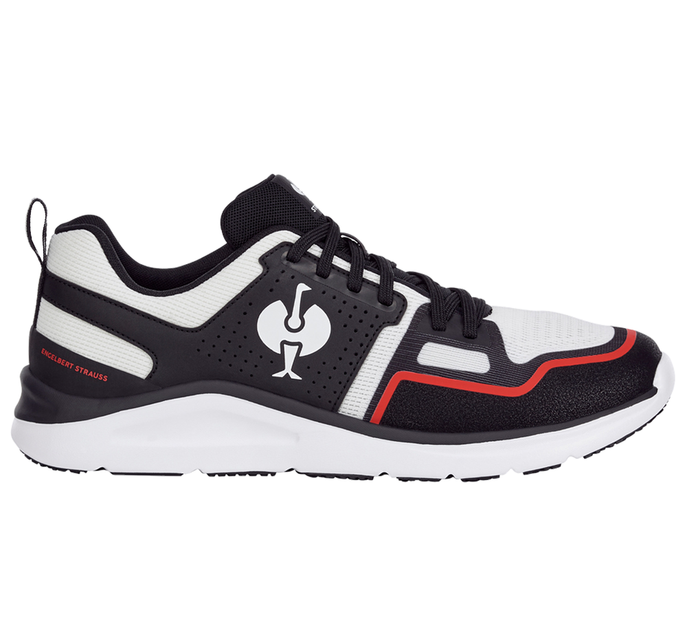 O1: O1 Chaussures de travail e.s. Antibes low + noir/blanc/strauss rouge