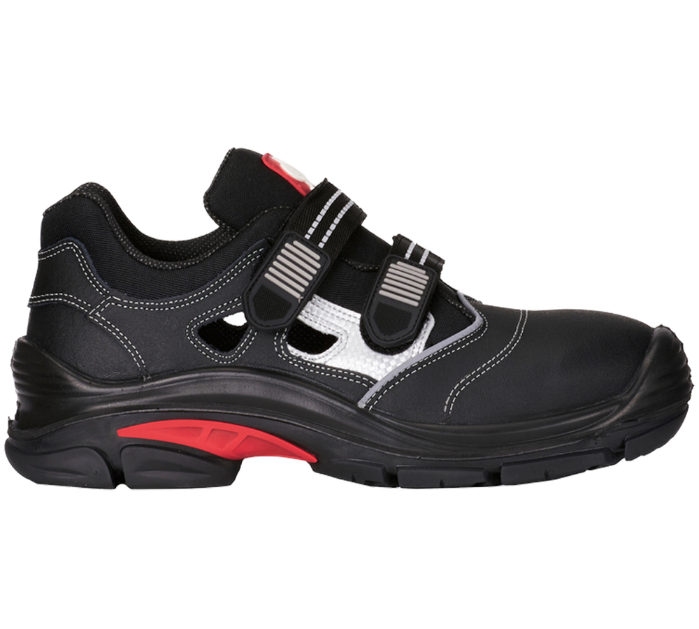 S1P	: S1P Safety sandals Nürnberg + black