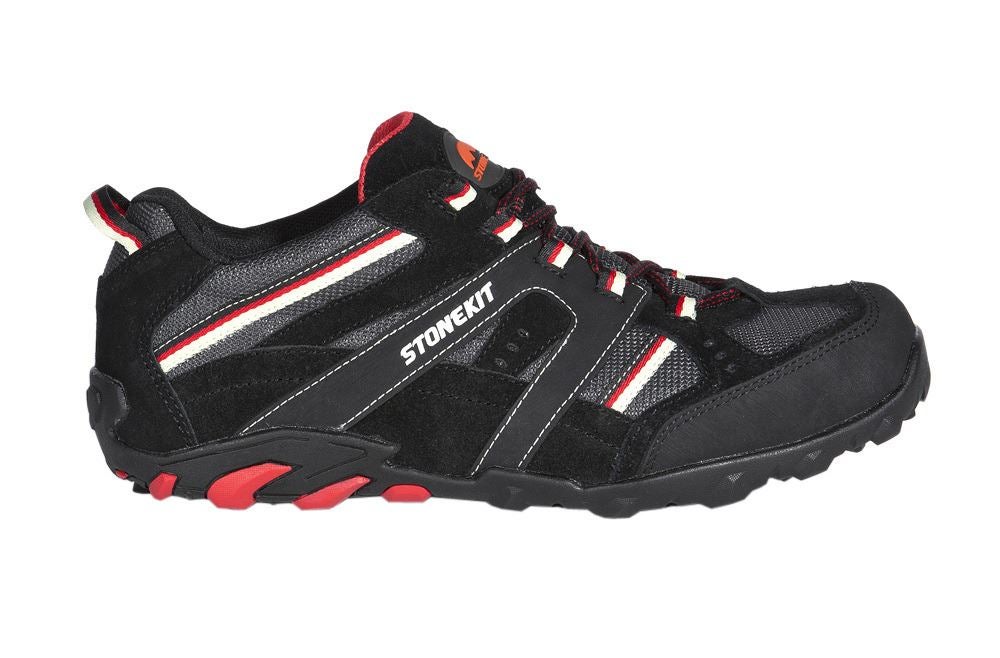S1: STONEKIT S1 Chaussures basses de sécurité Zürich + noir/gris/rouge