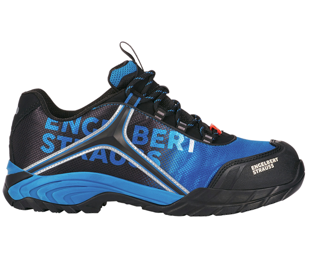 S1: e.s. S1 Chaussures basses de sécurité Merak + graphite/bleu gentiane