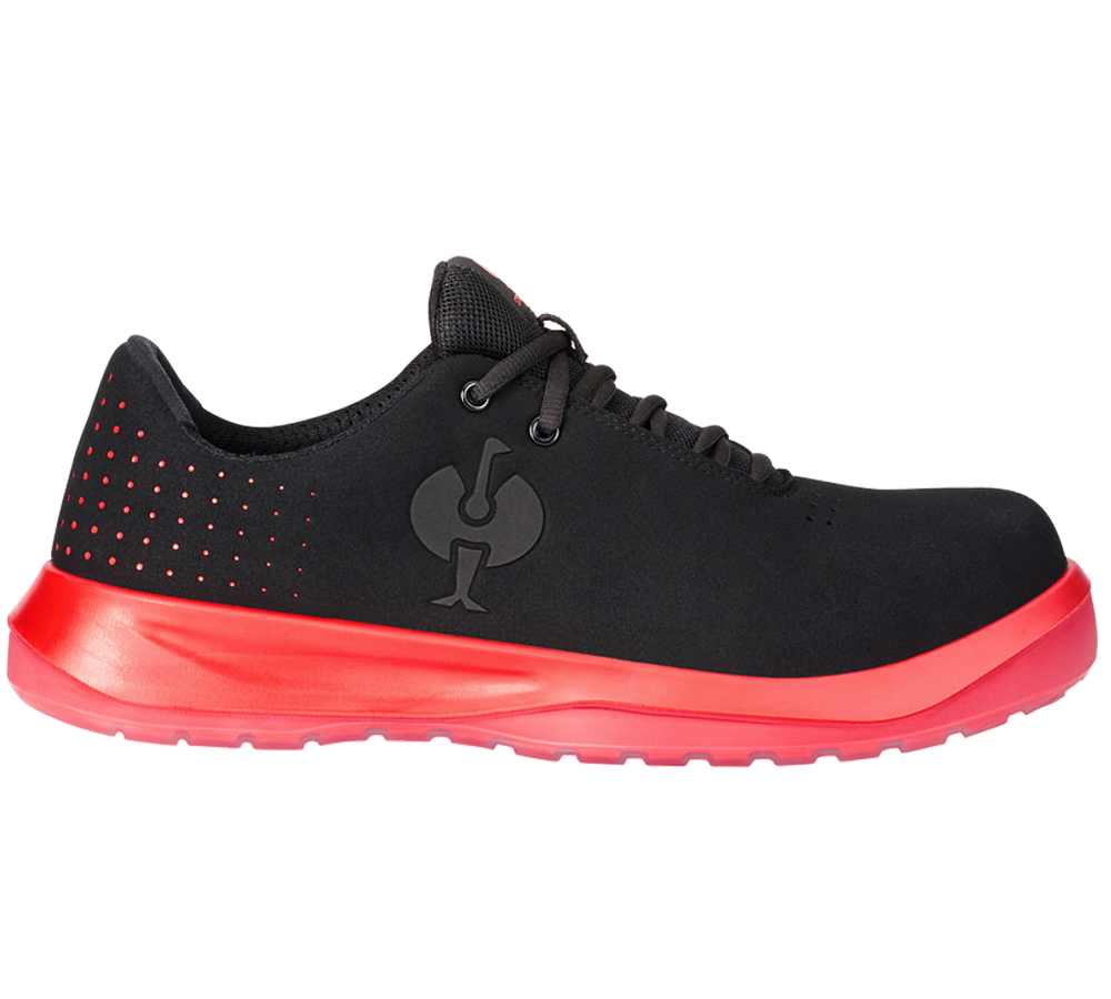 S1P: S1P Safety shoes e.s. Banco low + black/solarred