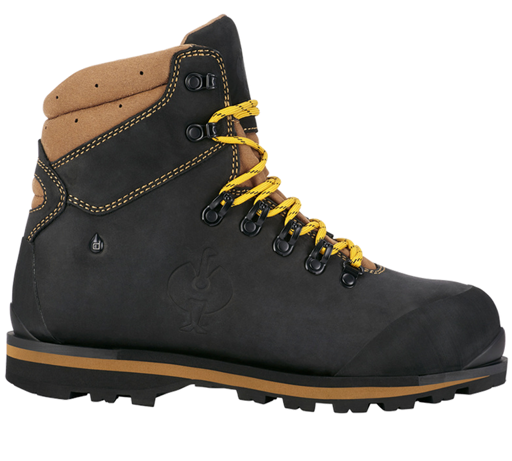 S7: S7L Safety boots e.s. Alrakis II mid + black/walnut/wheat