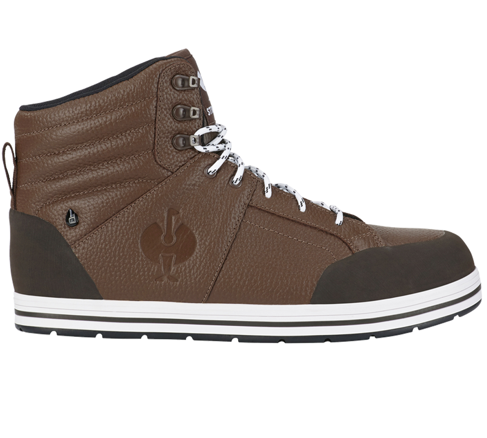 S3: S3 Safety boots e.s. Spes II mid + chestnut