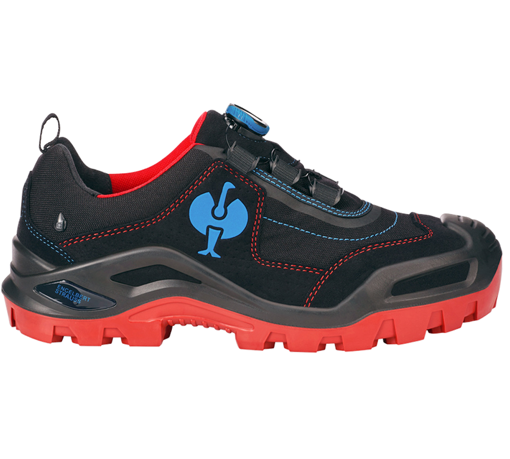 S3: S3 Safety shoes e.s. Kastra II low + black/fiery red/gentian blue