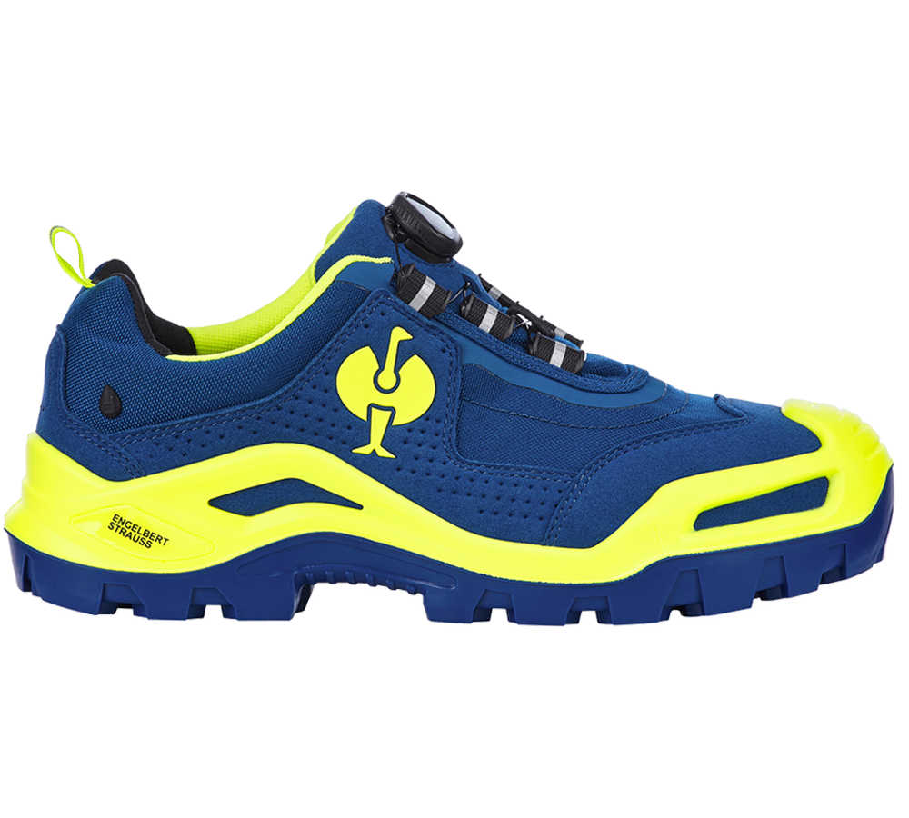 Schuhe: S3 Sicherheitshalbschuhe e.s. Kastra II low + kornblau/warngelb