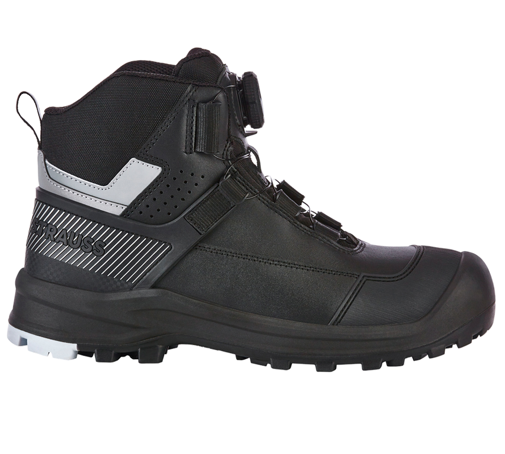 Footwear: S3 Safety boots e.s. Sawato mid + black/silver