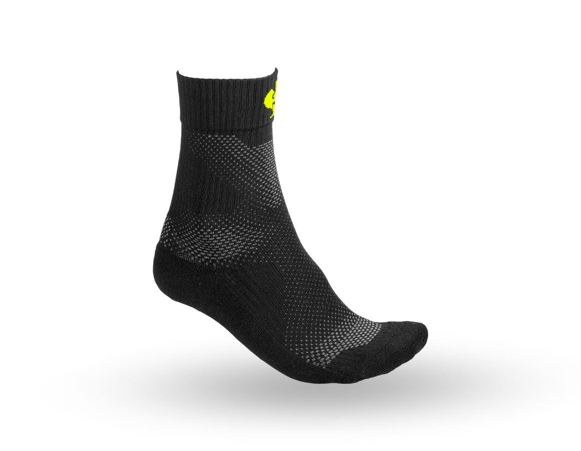 Clothing: e.s. All-season socks function light/high + black/high-vis yellow