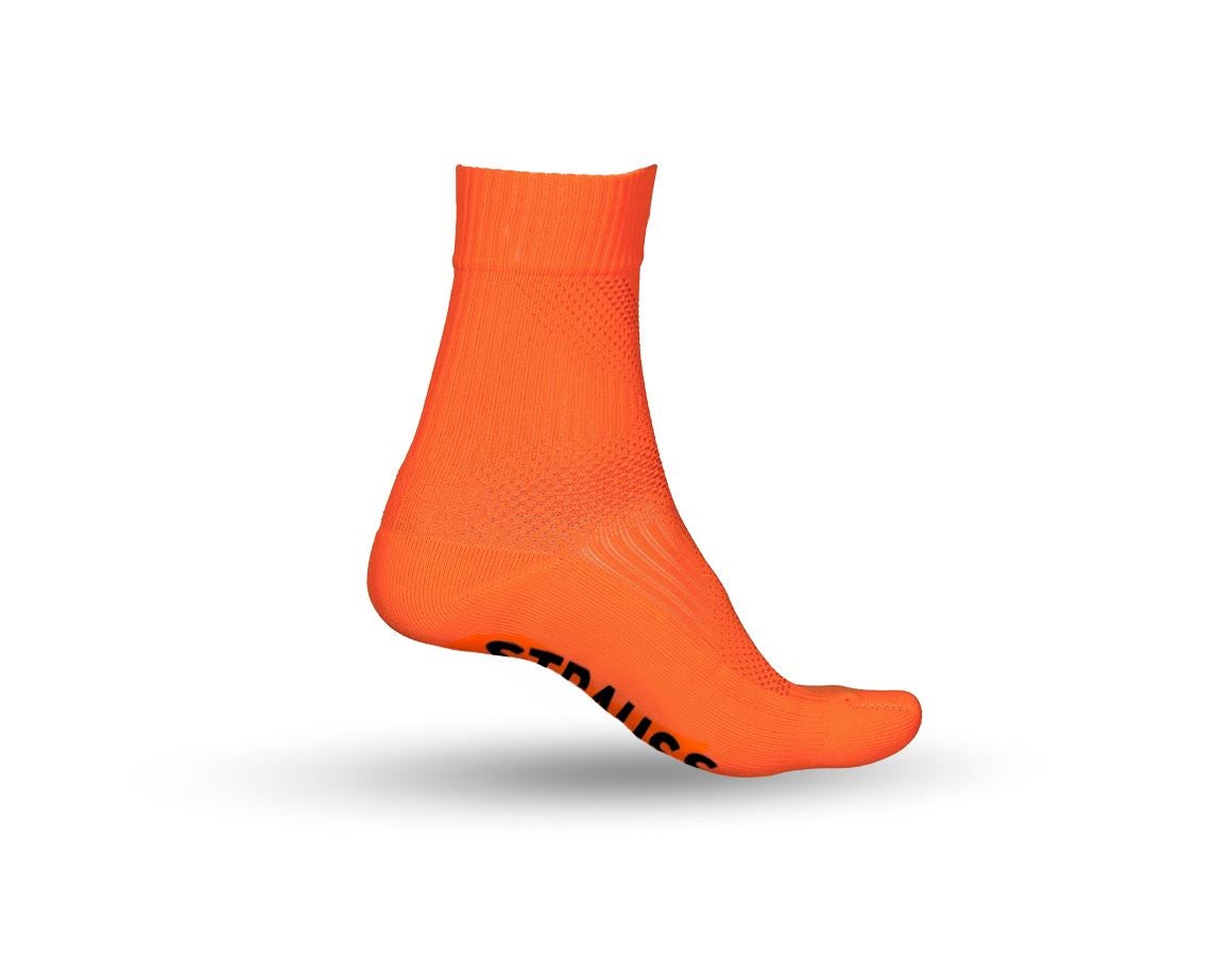 Clothing: e.s. All-season socks function light/high + high-vis orange/navy