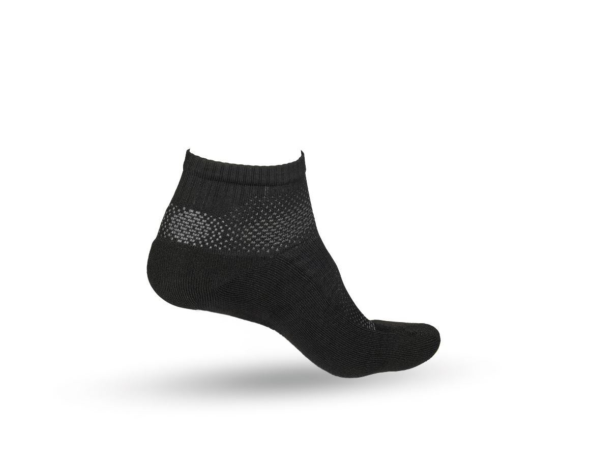Socken | Strümpfe: e.s. Allseason Socken Function light/low + schwarz/straussrot