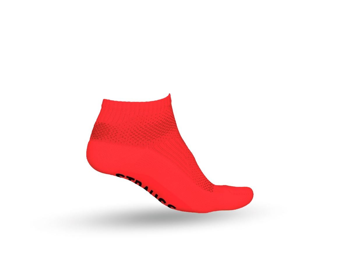 Clothing: e.s. All-season socks function light/low + high-vis red/black