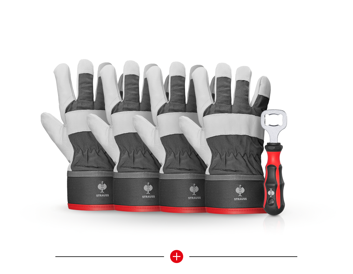 Christmas-Combo-Sets: 4 x Grain leather gloves Yukon gift set