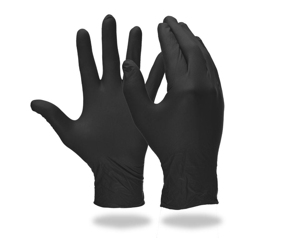 Disposable Gloves: Disposable latex examination gloves, powder-free + black