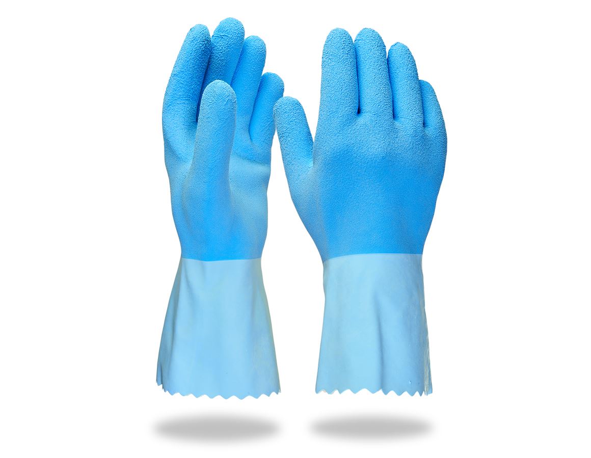 Coated: Latex special gloves Hy Blue