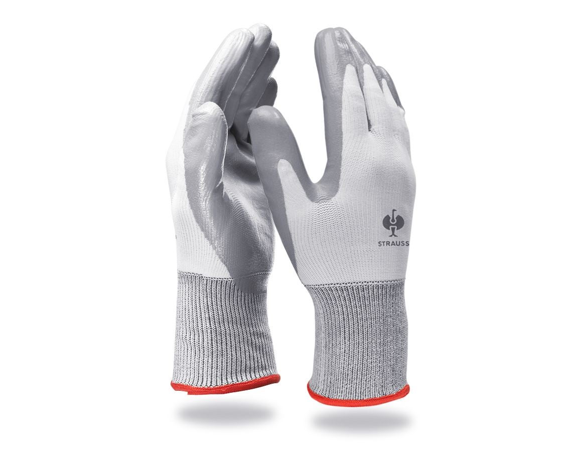 Coated: Nitrile gloves Flexible + white