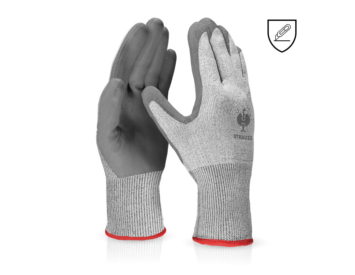 Revêtement: Gants protect. anti-coupe en PU, niveau C