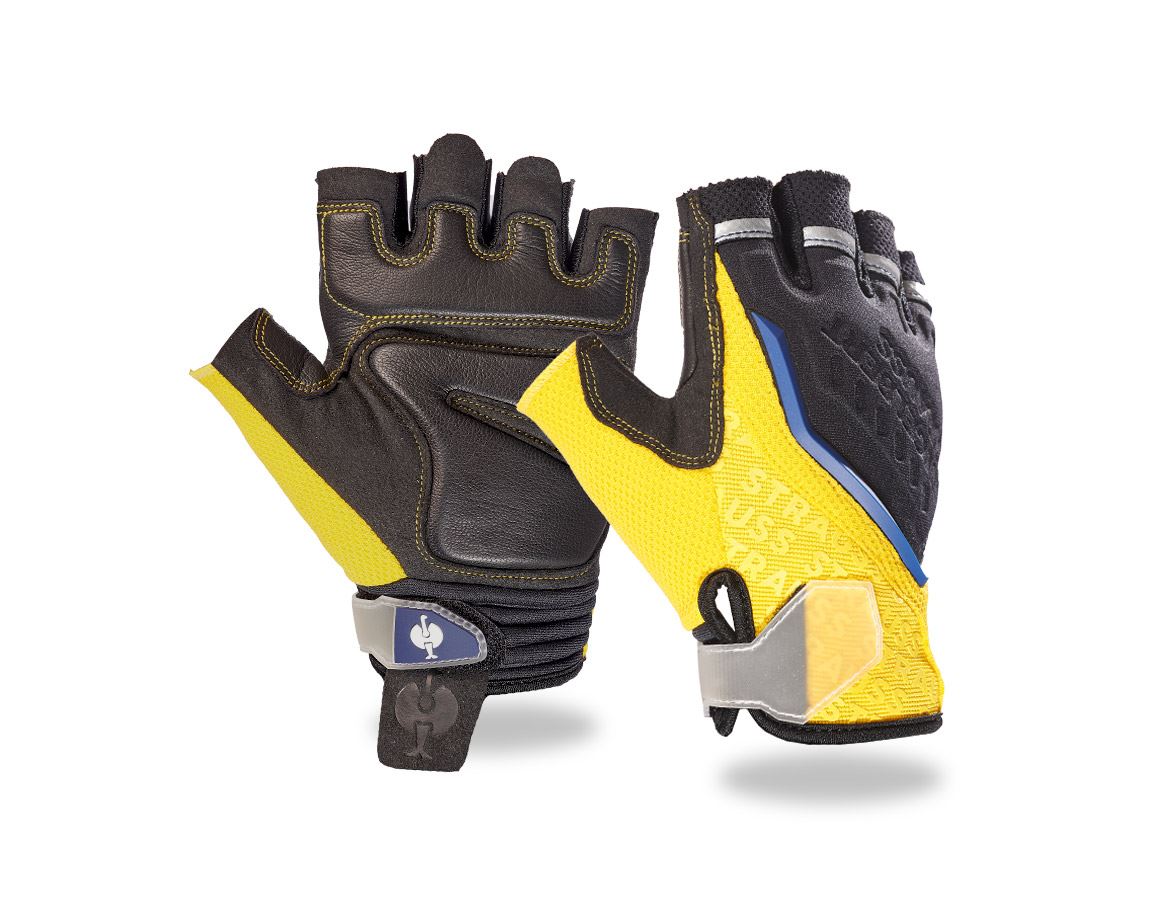 Hybrid: e.s. Mechaniker-Handschuhe Sonic + gelb/schwarz
