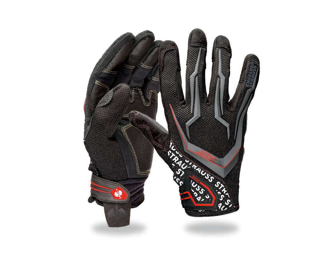 Hybrid: e.s. Mechanic's gloves Mirage + black/red