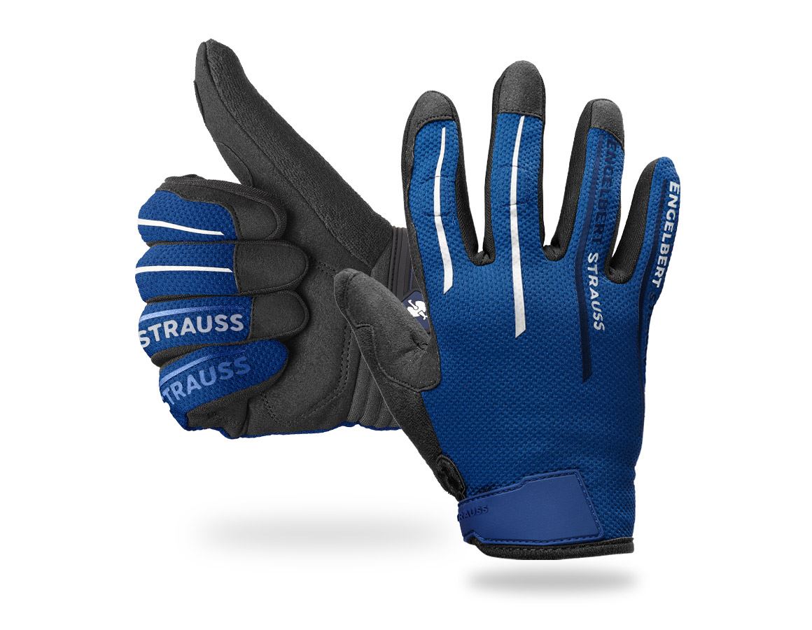 Hybrid: e.s. Mechaniker-Handschuhe Sierra + blau/schwarz