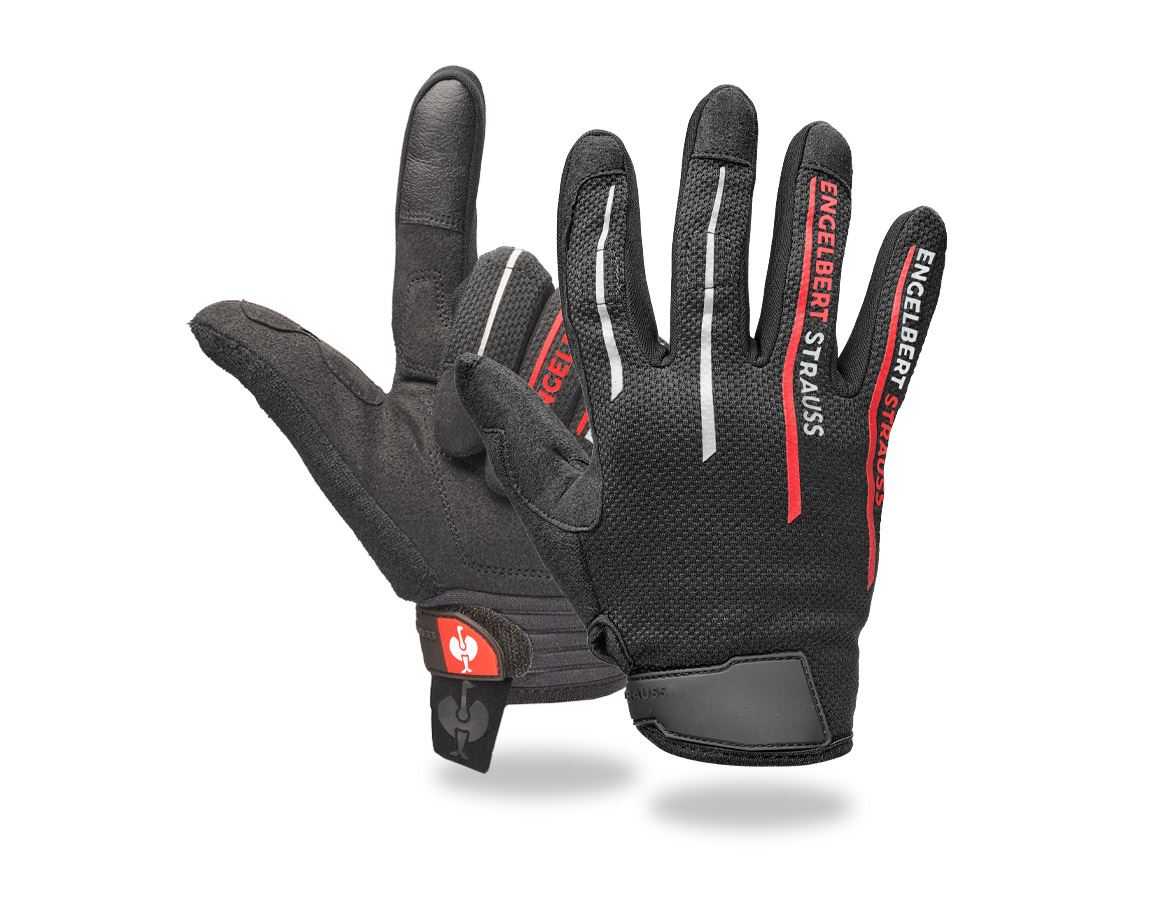 Hybrid: e.s. Mechanic's gloves Sierra + black/red