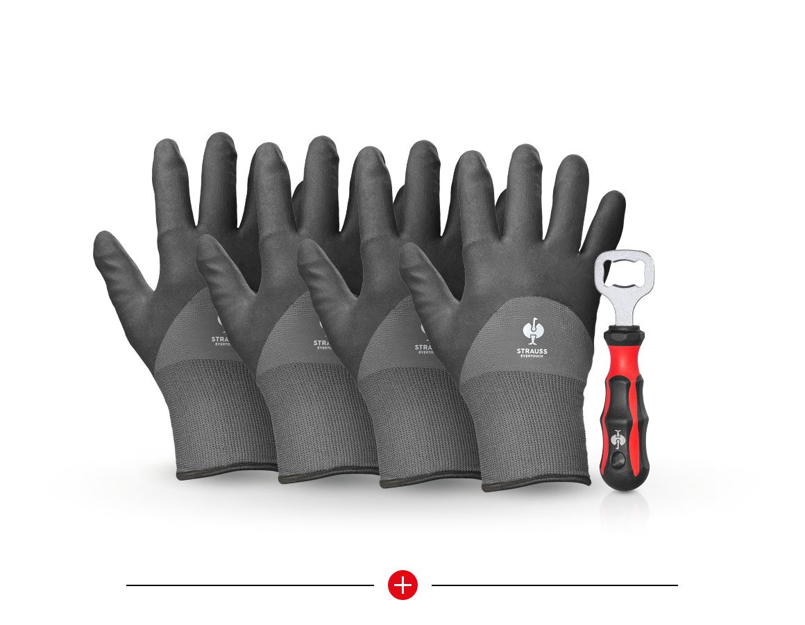Christmas-Combo-Sets: 4x Nitrile gloves evertouch winter gift set + black/grey
