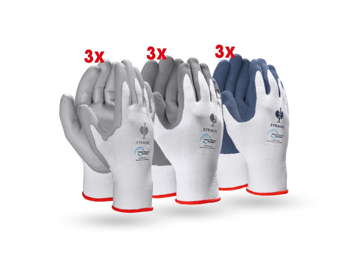 Sets | Zubehör: Test-Set: Handschuhe recycled, 9 Paar