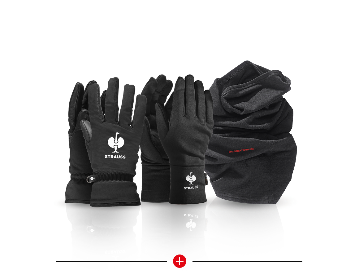 Arbeitsschutz: Winterhandschuh Spar-Set + schwarz