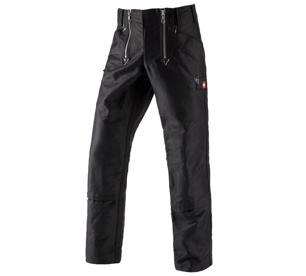 Work Trousers: e.s. Craftman's Trousers with Kneepad Pockets + black