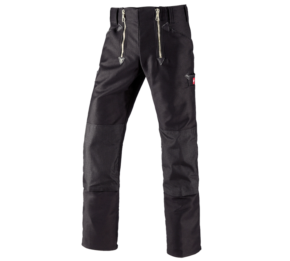 Work Trousers: e.s. Craftman's Work Trousers Cordura with Stretch + black