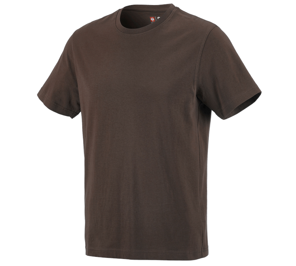 Shirts, Pullover & more: e.s. T-shirt cotton + chestnut