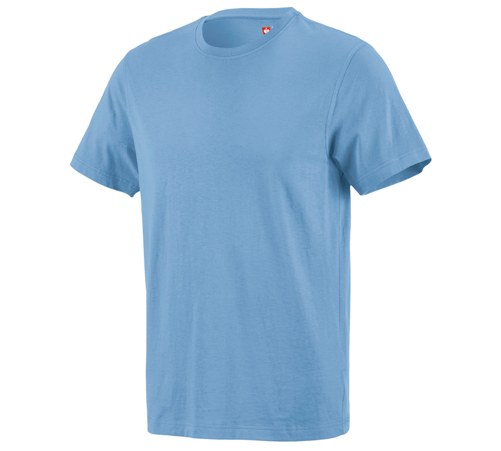 Shirts & Co.: e.s. T-Shirt cotton + azurblau