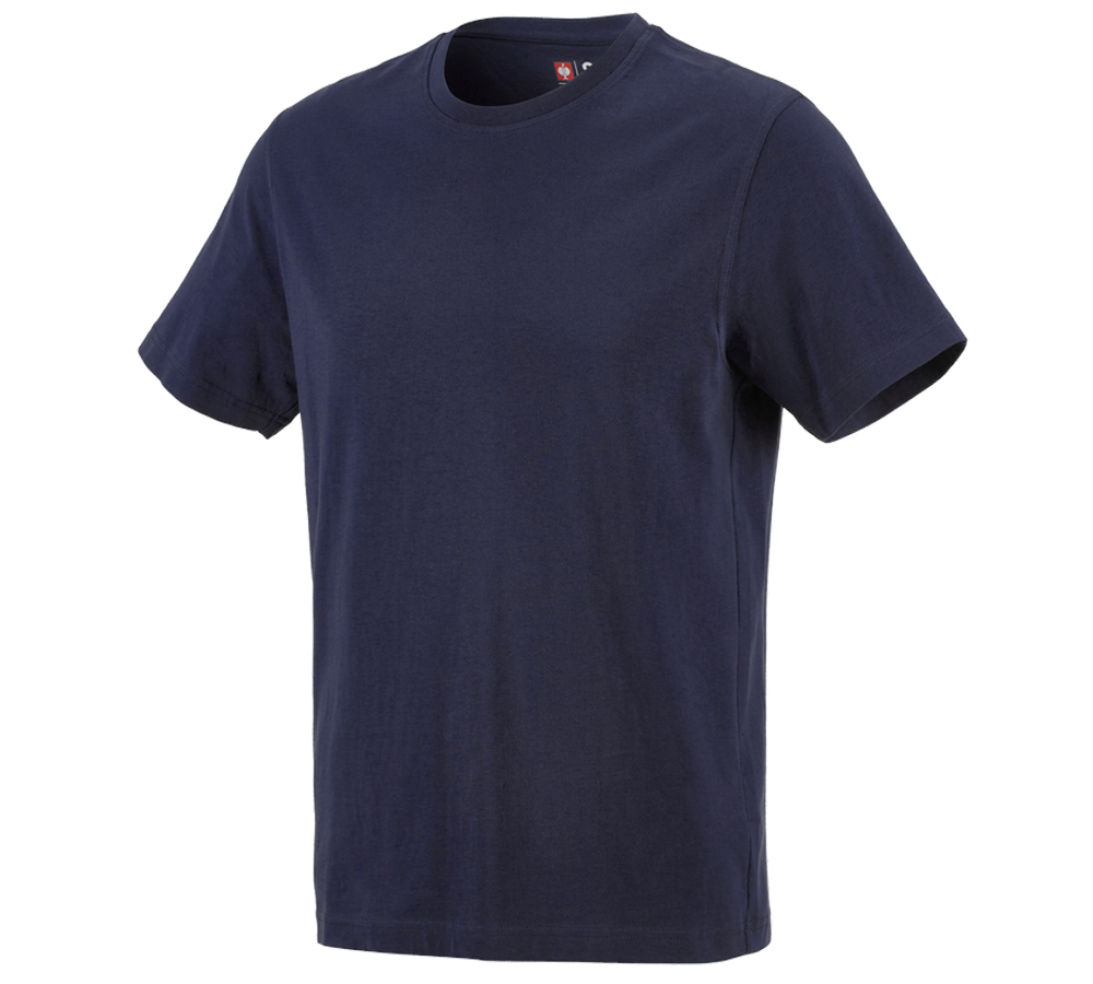 Shirts & Co.: e.s. T-Shirt cotton + dunkelblau