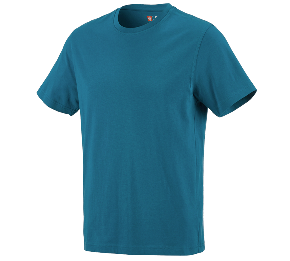 Shirts & Co.: e.s. T-Shirt cotton + petrol