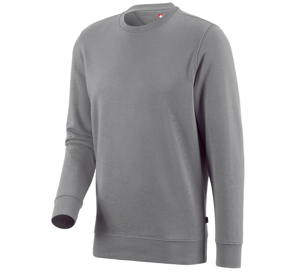 Shirts, Pullover & more: e.s. Sweatshirt poly cotton + platinum