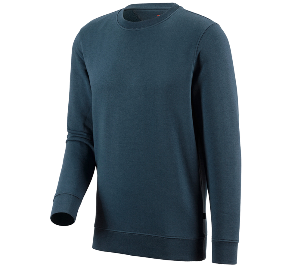 Shirts, Pullover & more: e.s. Sweatshirt poly cotton + seablue