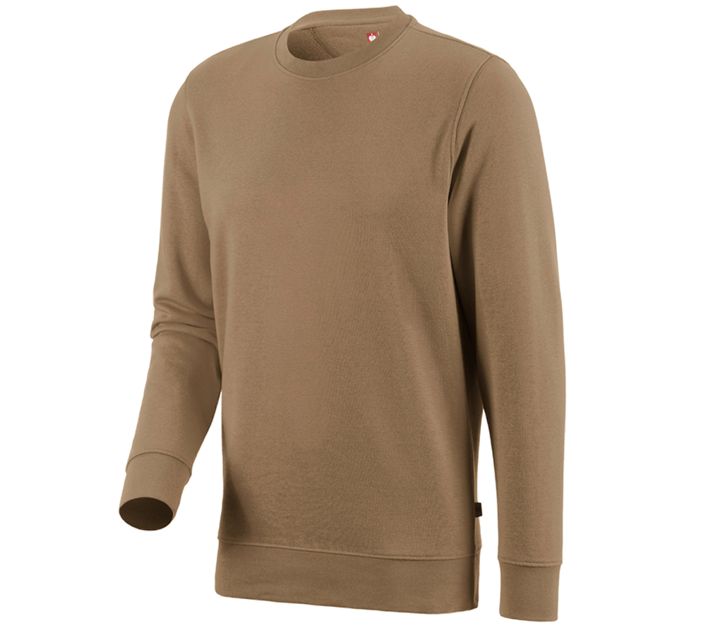 Shirts, Pullover & more: e.s. Sweatshirt poly cotton + khaki