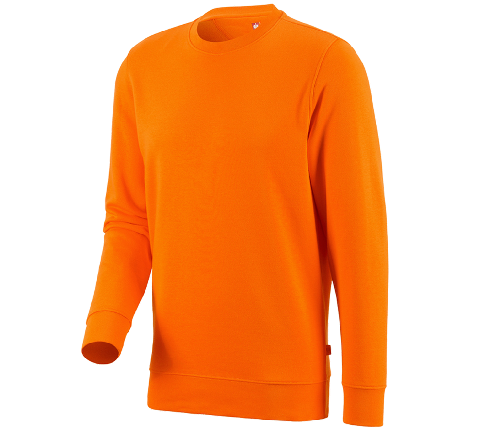 Shirts, Pullover & more: e.s. Sweatshirt poly cotton + orange